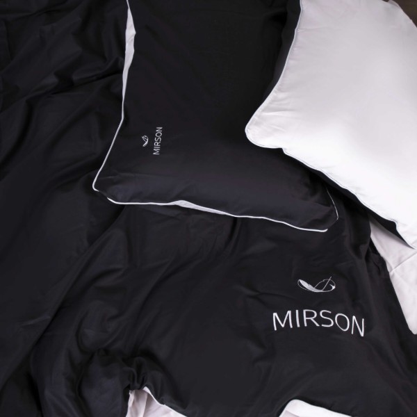 Фото - Комплект постільної білизни MirSon King Size 0848 + 0841 Joan Corner Сатин 220х240 см (2200008711887)
